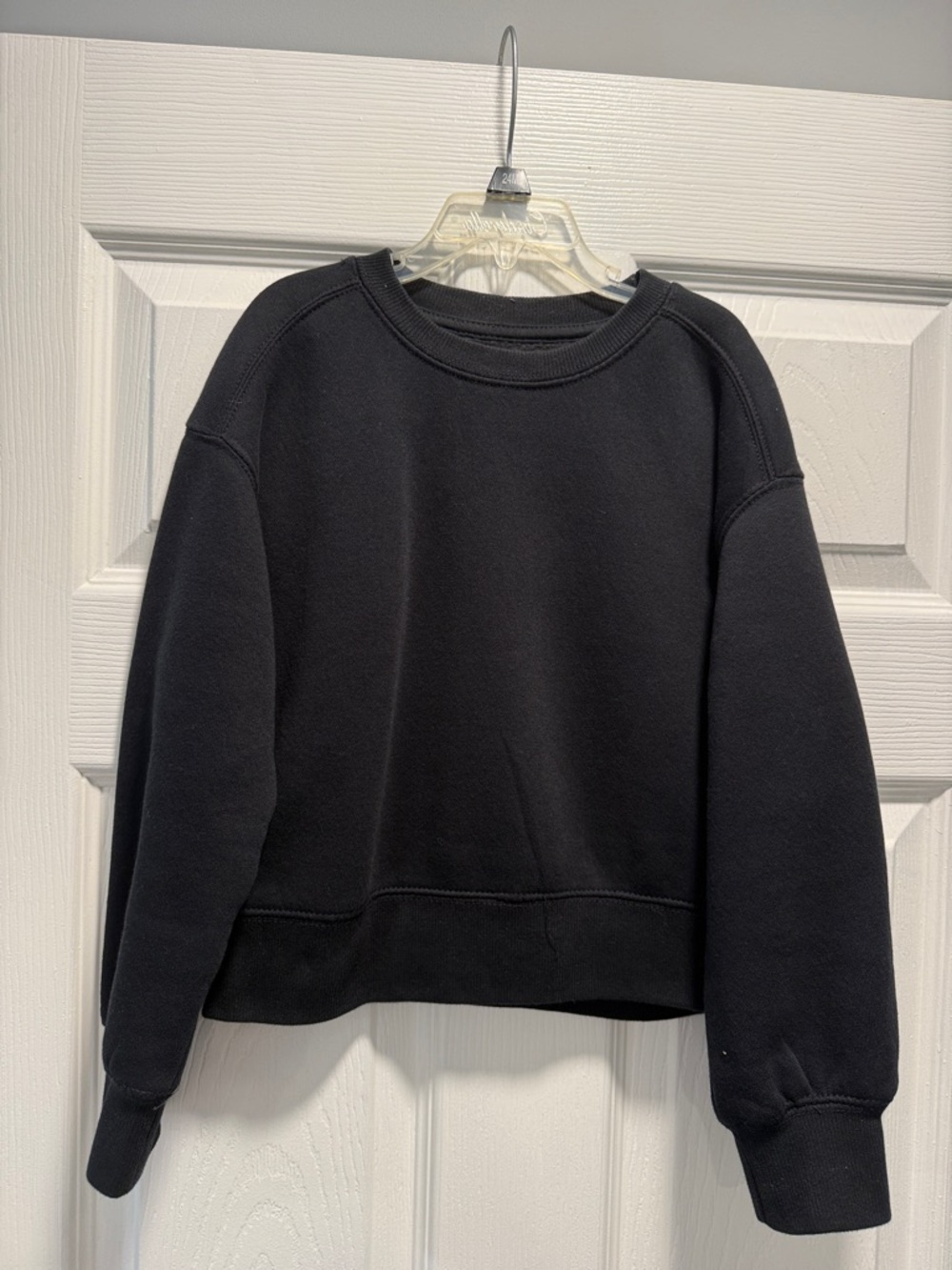 Zara Black Sweatshirt with White Logo Tag